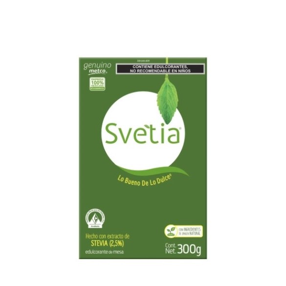 Caja de azúcar Stevia