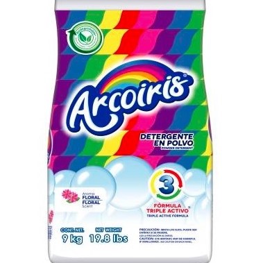 Detergente en polvo Arcoíris 9kg