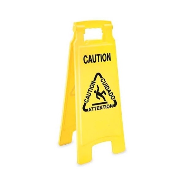 Señalamiento de piso mojado