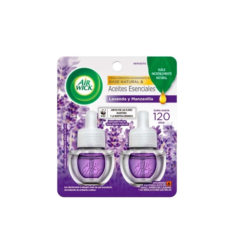 Repuesto de aromatizante air wick paquete c/2